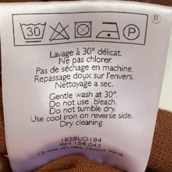 Sezane Ida Short Sleeve Button Up Blouse Coffee (Sold) - Picture 7 of 7